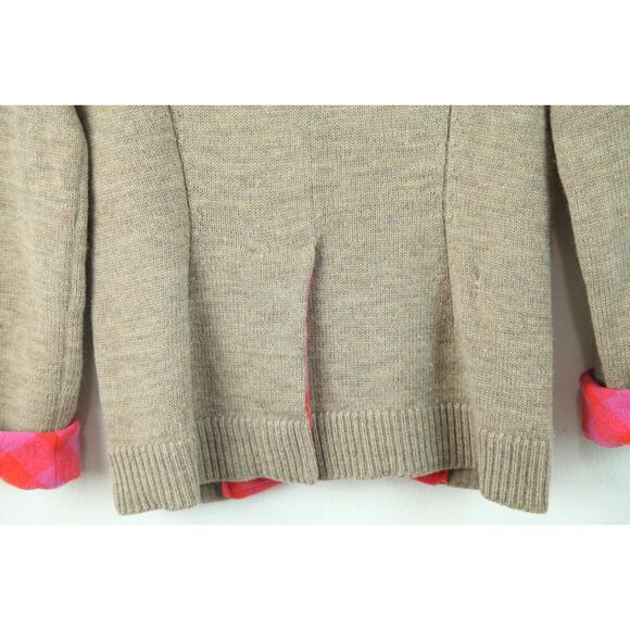 Marc Jacobs XS Cardigan Crop Plaid Academia Y2K Vintage Preppy Twee Vintage - Picture 9 of 10